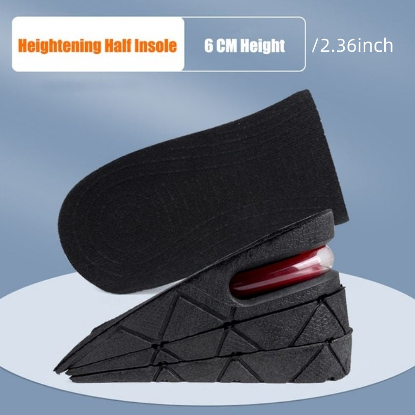 Invisible Shock Absorption Heightening Insoles for Sports Running