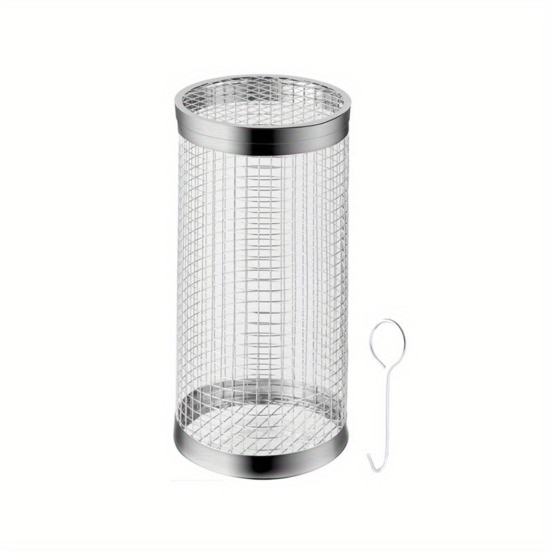 Stainless Steel BBQ Grill Basket for Veggies, Fries, Fish