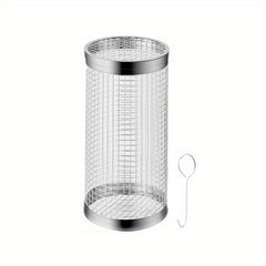 Stainless Steel BBQ Grill Basket for Veggies, Fries, Fish