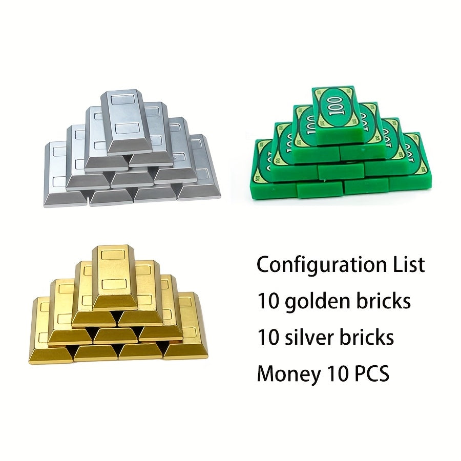 Mixed Color Treasure Accessories for Building Blocks with Simulated Jewelry