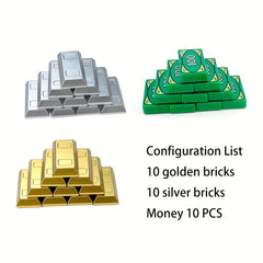 Mixed Color Treasure Accessories for Building Blocks with Simulated Jewelry