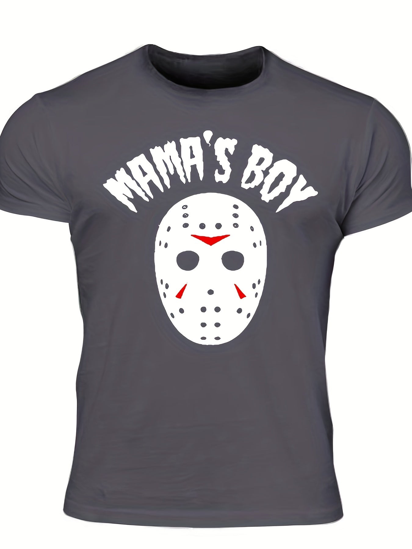 Men's Mama's Boy Print T shirt Crew Neck Tee Men's Clothing For Summer