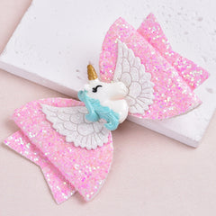 Unicorn Watch Wallet Hair Clip Set for Toddler Girls
