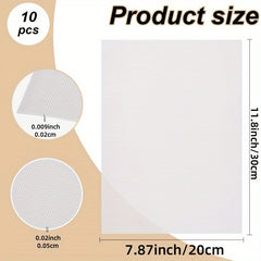 10pcs Waterproof PVC Eye Mesh Sheets for DIY Therian Masks Fursuits Cosplay