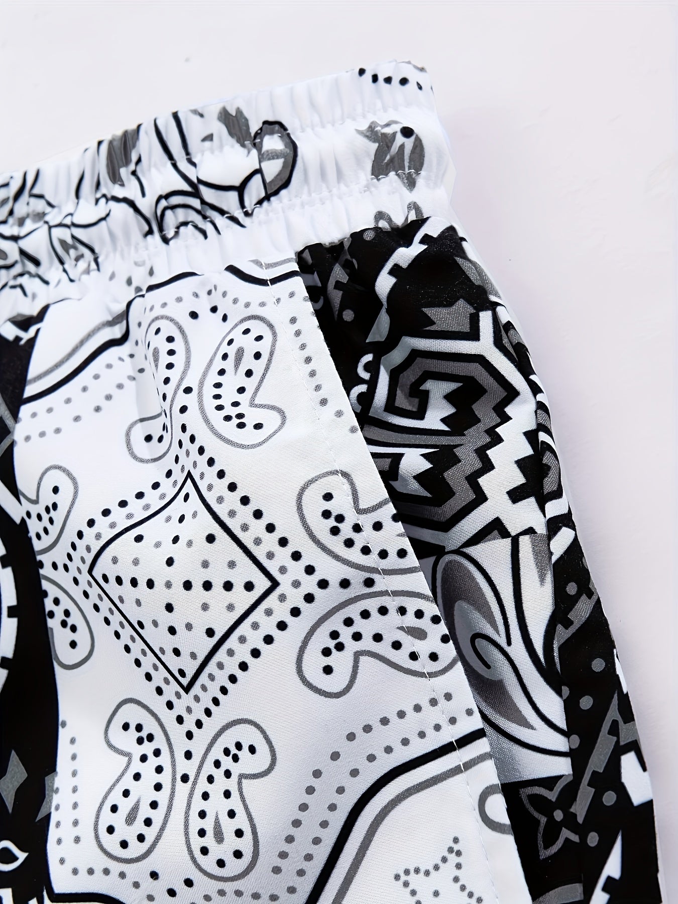 Men's Paisley Beach Shorts for Summer Days