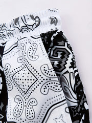 Men's Paisley Beach Shorts for Summer Days