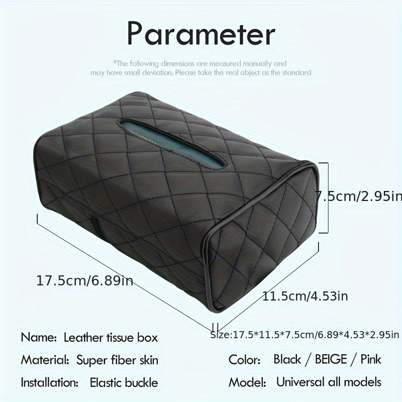 Universal PU Leather Car Seat Napkin Holder
