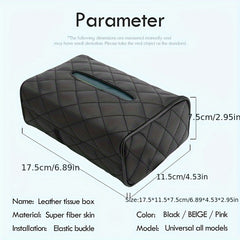 Universal PU Leather Car Seat Napkin Holder
