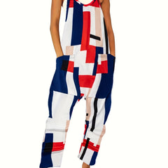 Casual Overall Jumpsuit with Dual Pockets
