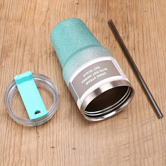 Gradient Stainless Steel Water Bottle 20oz 30oz Double Insulation Water Cup