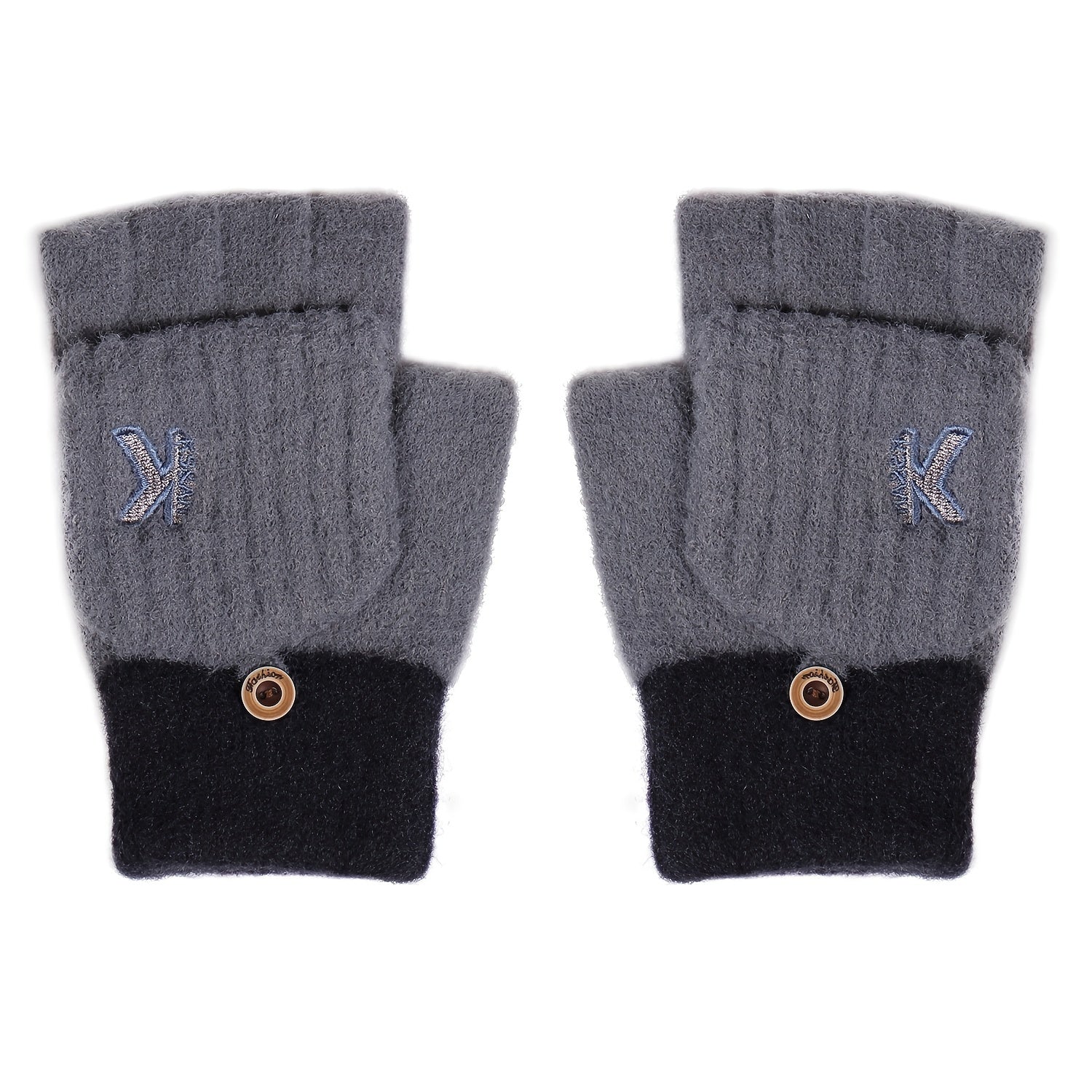 Men's Winter Knitted Fleece Gloves - Snow Weather