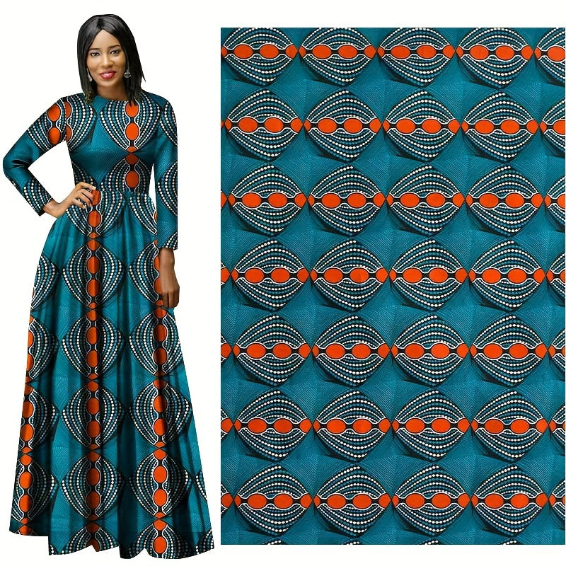 African Geometric Pattern Fabric - DIY Sewing Craft - Home Decor