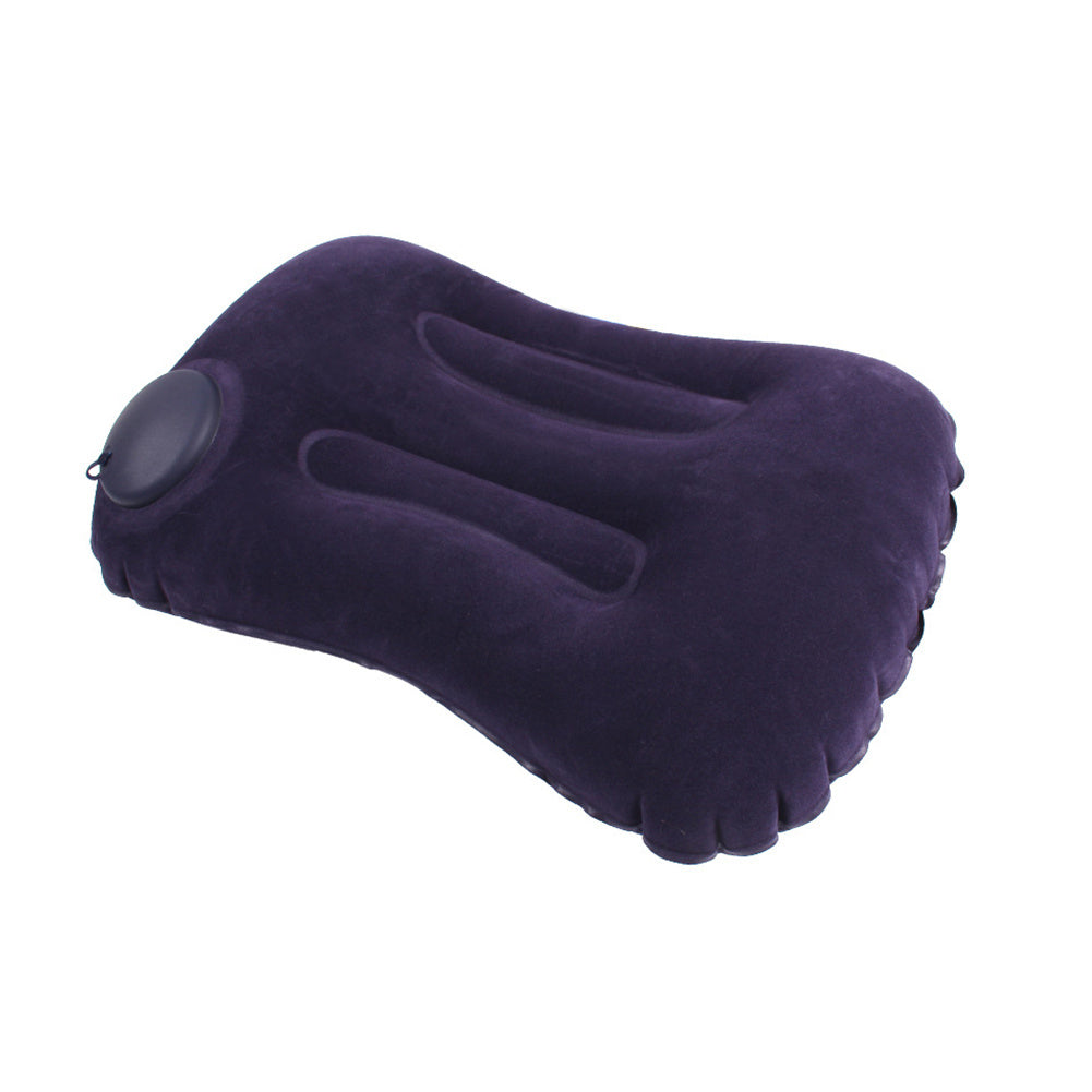 Portable Inflatable Neck Pillow for Travel - Push Type