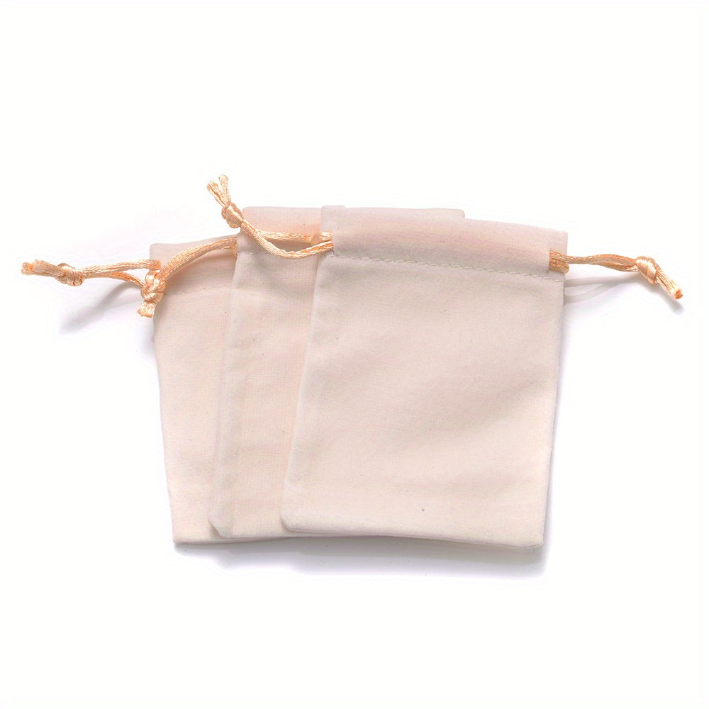 10Pcs Velvet Drawstring Pouches 5x7 7x9cm Jewelry Gift Bags