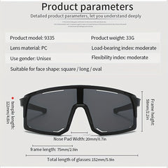 Men's Cycling Windproof Sunglasses with PC Lens