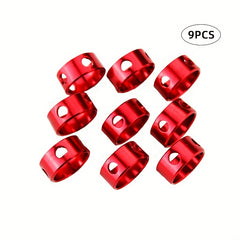 9pcs Aluminum Cord Adjuster Tent Windproof Rope Loop