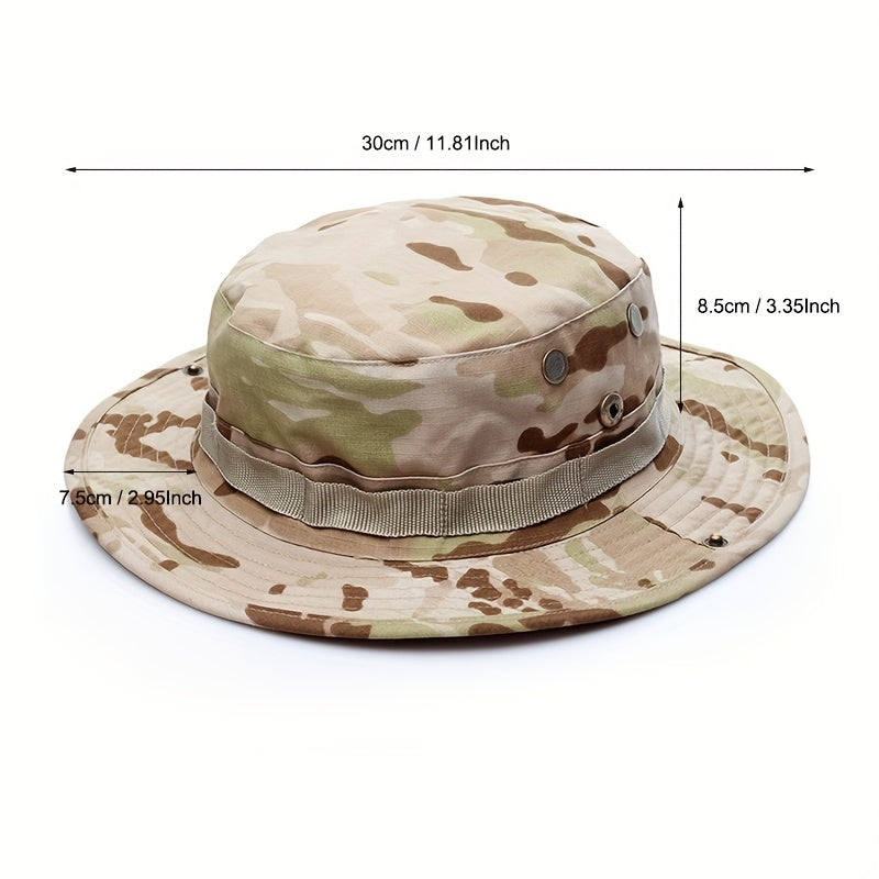 Camouflage Boonie Hat Military Tactical Bucket Hat for Men