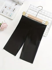 Girls High Waist Yoga Shorts for Summer Sports
