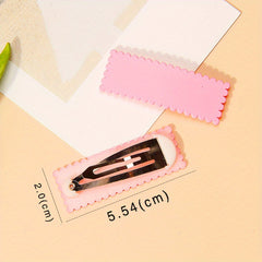 10pcs Cream Glue Candy Hair Clips DIY Resin Accessories