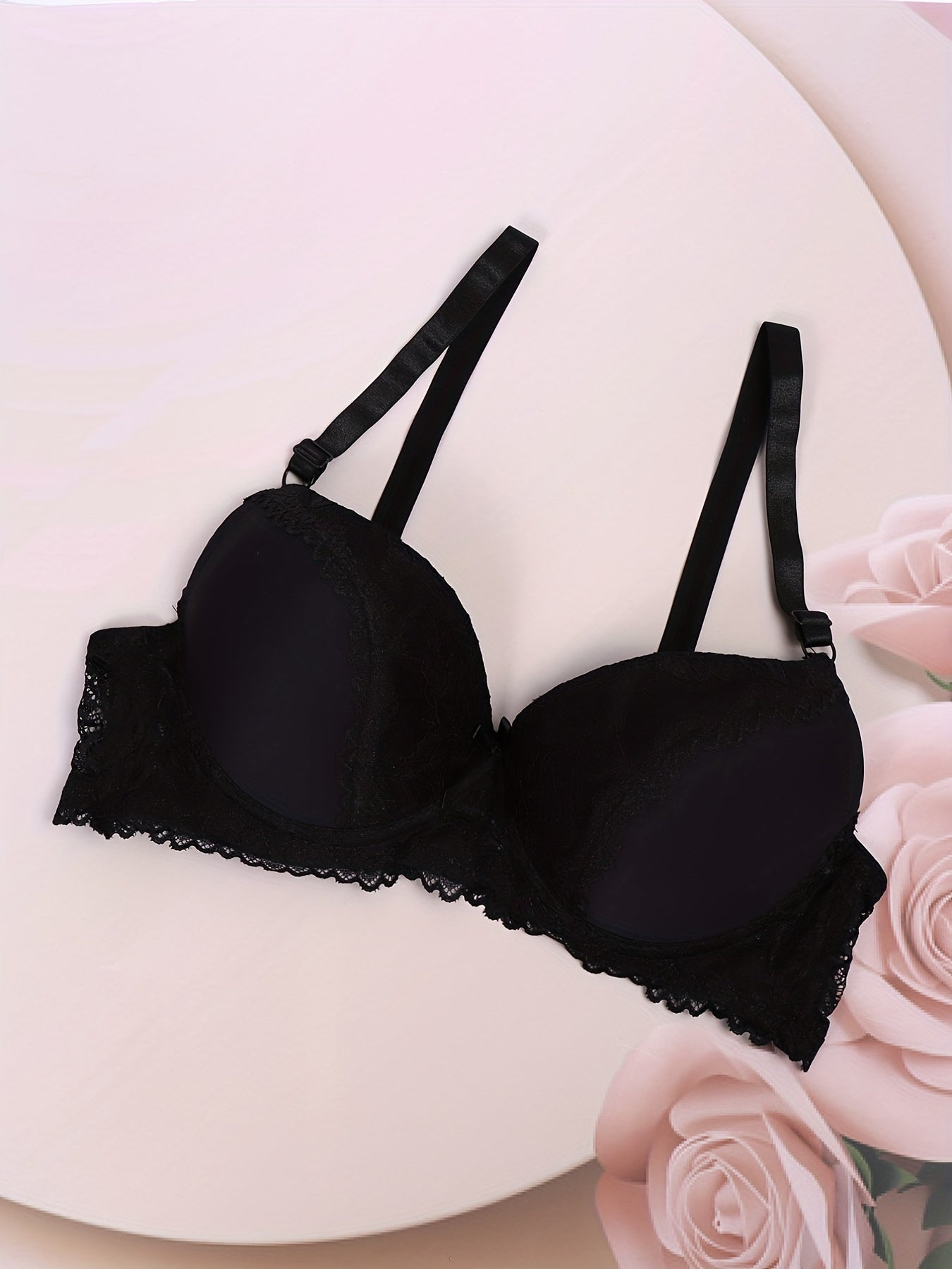 Full Coverage Lace Push Up Bra