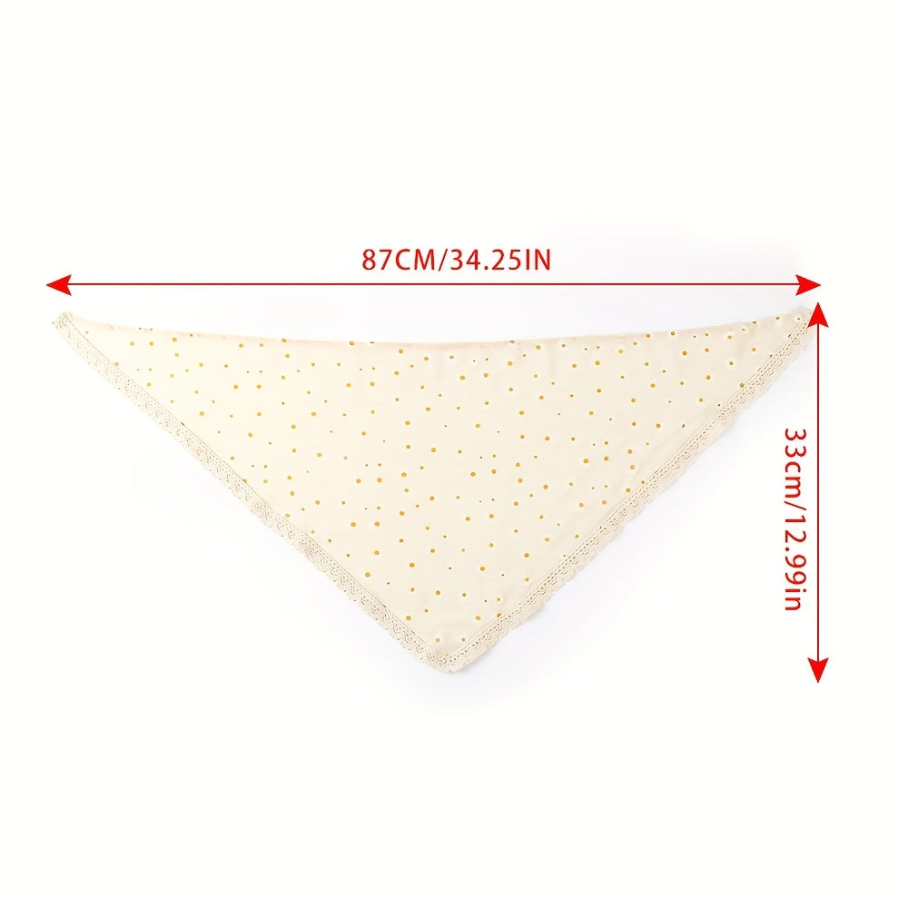 Flower Printing Hair Scarf Hairband Elastic Triangle Bandana Kerchief