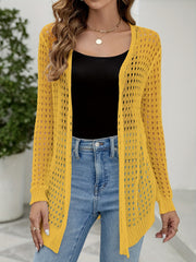Open Front Long Sleeve Cardigan for Women
