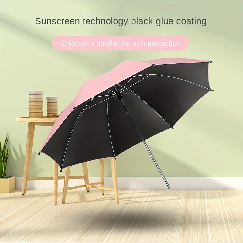 Sunscreen Baby Stroller Umbrella w/ Adjustable Shaft