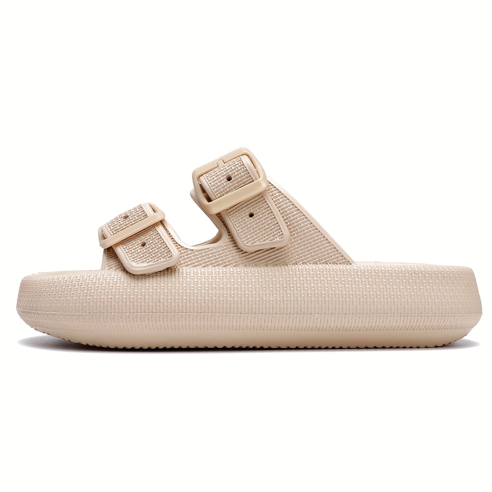 Men's Cozy Slides with Double Hook & Loop Fasteners