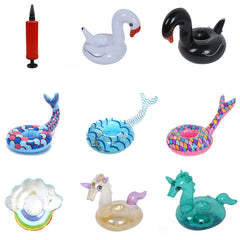 Colorful Pool Cup Holder Set - Floating Drink Tray for Swimming Pool