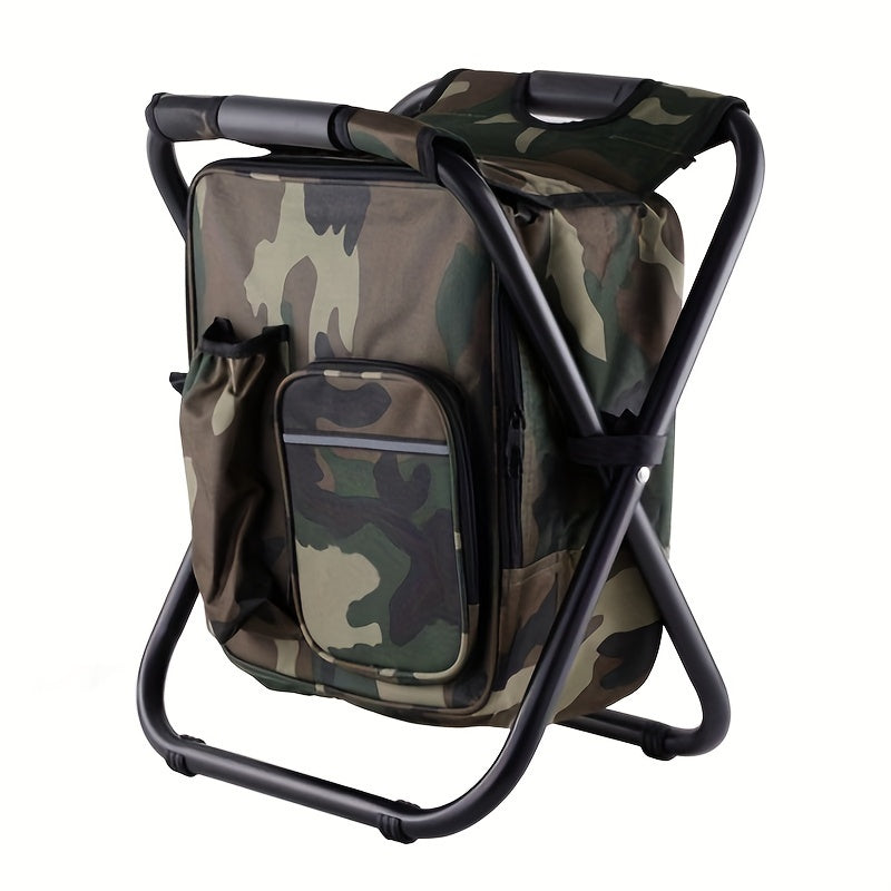 3-in-1 Cooler Backpack with Stool and Cooling Bag