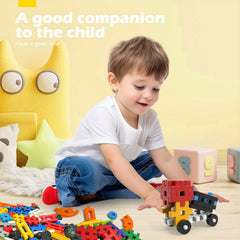 Dump Truck Shaped Large Block Toy 12" Construction Vehicle Assembly Gift