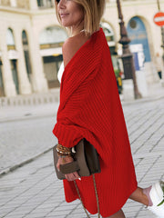 Solid Long Sleeve Open Front Cardigan With Pockets
