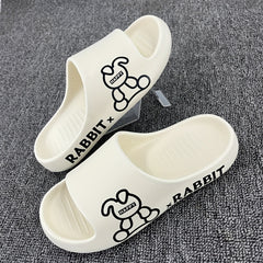 Men's Rabbit Bunny Non Slip Slides Casual Walking Slippers