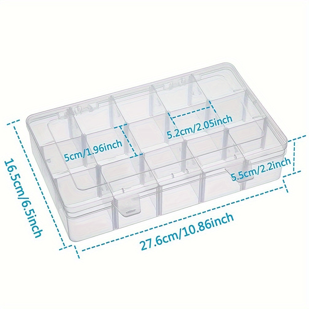 15 Grid Adjustable Plastic Storage Box Room Decor