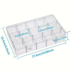 15 Grid Adjustable Plastic Storage Box Room Decor
