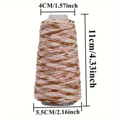 1pc Mixed Yarn Plush Thread Knitting Crocheting Accessories - 100% Polyester 50g