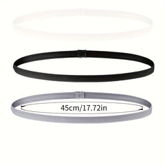 3pcs Solid Sports Headband Yoga Non slip Elastic Yoga Headband
