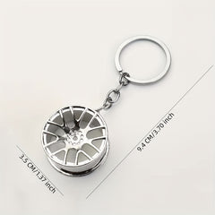 Stylish Car Wheel Hub Keychain