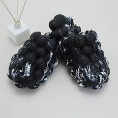 Men's Massage Bubble Slides Non-Slip Spa Slippers