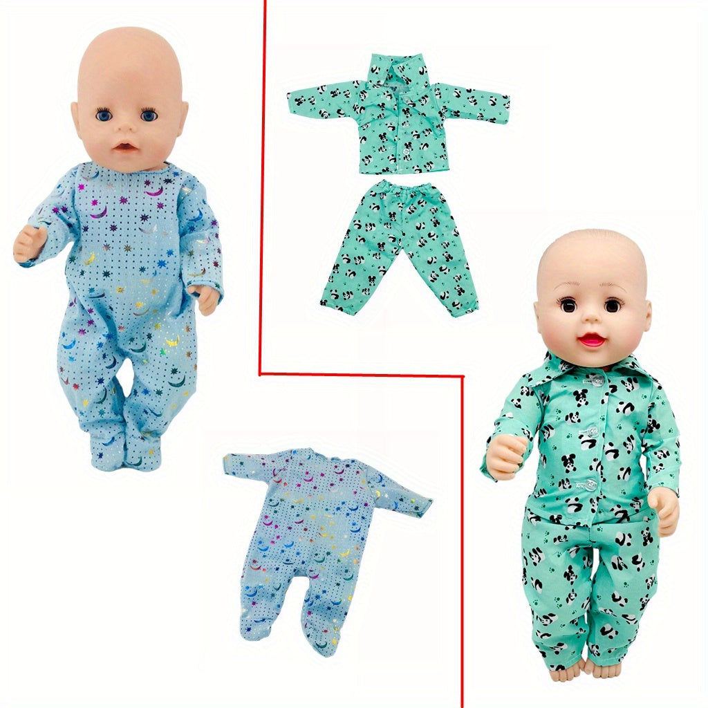 10 Sets of 14-16 Inch Baby Doll Clothes Dresses Headbands Accessories