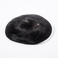Men's Clip In Hairpiece 14x19 Straight Hair Topper with Bangs