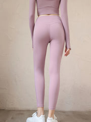 Nylon Yoga Pants Women's Peach Lift Hip Tights High Waist