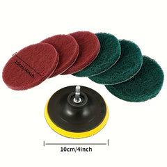 8pcs Drill Power Brush Tile Scrubber Cleaning Kit