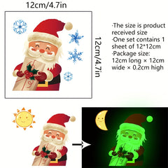 Christmas Glow in the Dark Santa Claus Wall Sticker