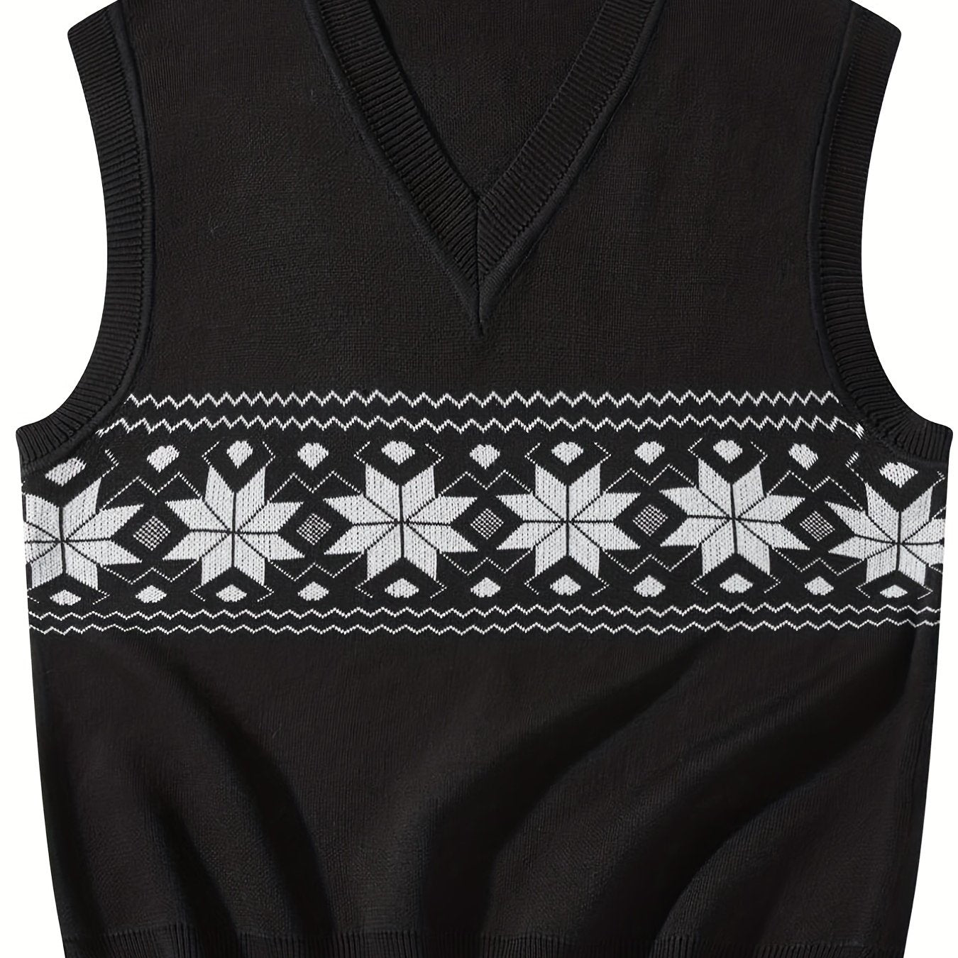 Men's V Neck Sweater Vest for Spring and Autumn