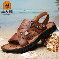 LAORENTOU Men's Wear-resistant Sandals Quick Drying Comfy Slides