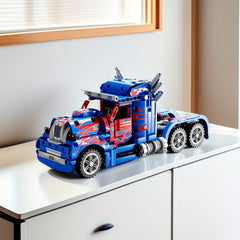 Die Cast Truck Building Blocks Toy Model with Fire Truck & Airplane Detail
