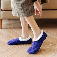 Winter Plush Cotton Warm Non-slip House Shoes