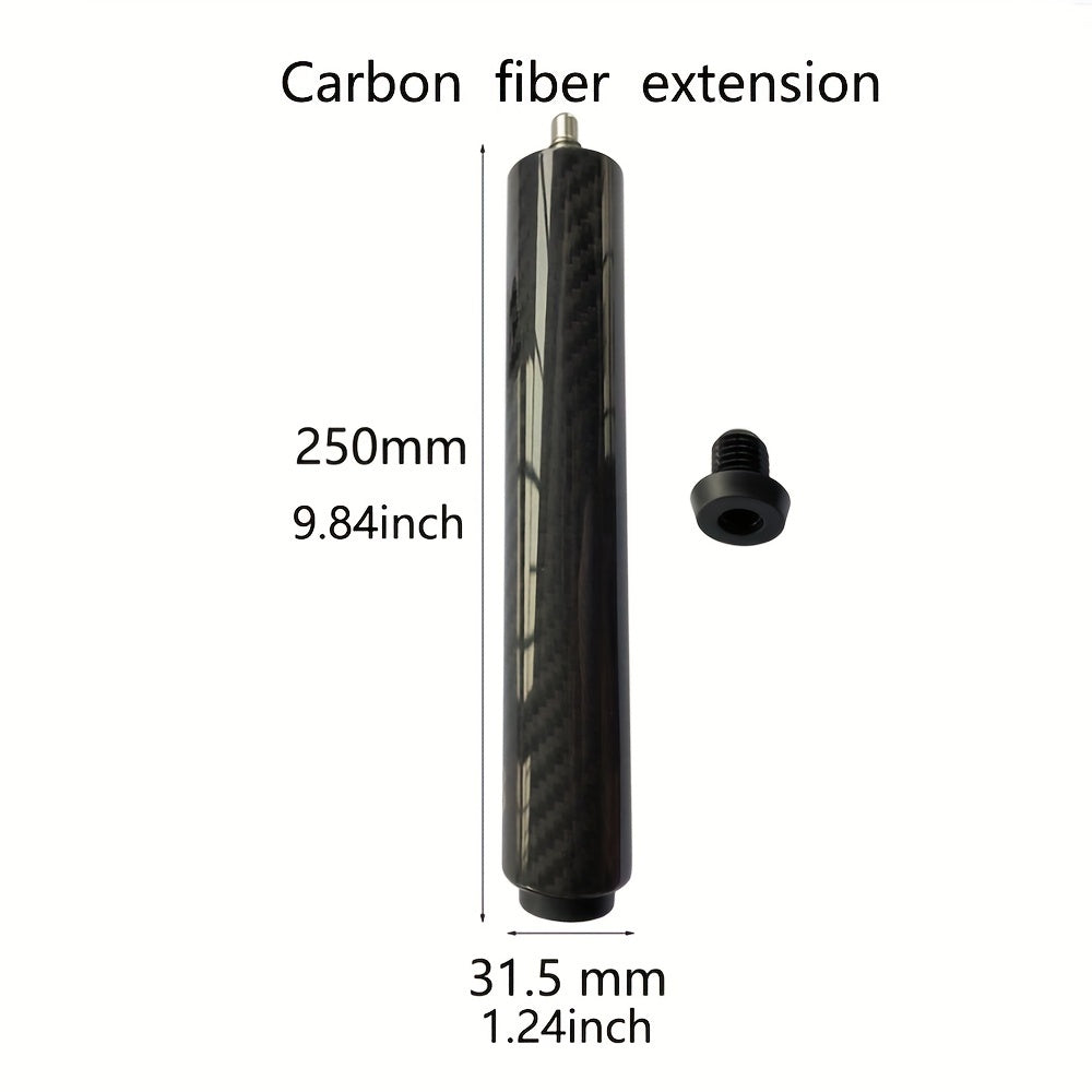 Carbon Fiber Extension Cue for 51mm & 180mm Pool Cues