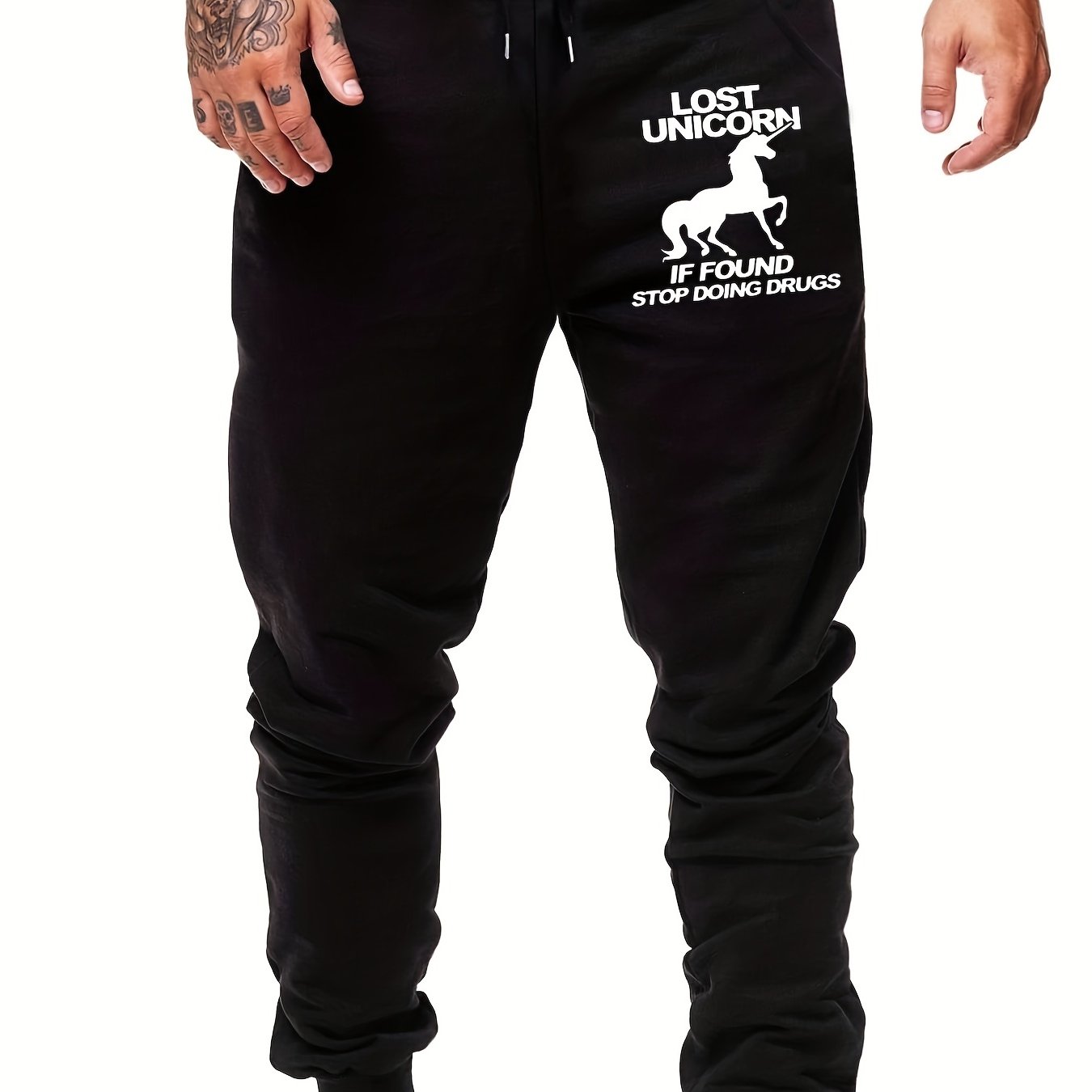 Lost Unicorns Print Men's Joggers Pants Spring Summer Autumn Wear